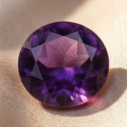 Natural amethyst gemstone