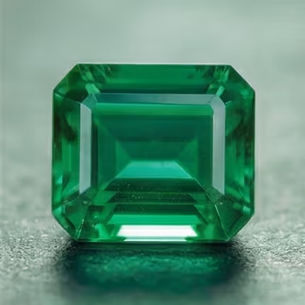 Natural emerald gemstone